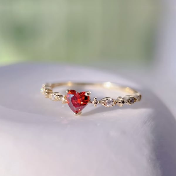 💝Take Time For Yourself Heart Ring💗