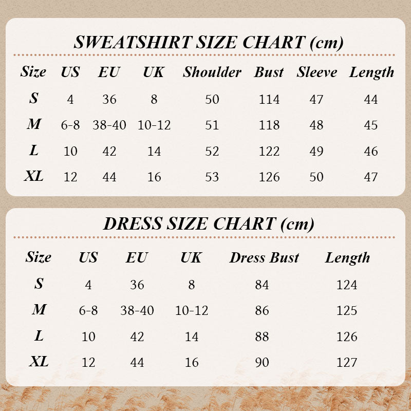 🔥Women's Sweatshirt & Sleeveless Dress 2-Piece Set