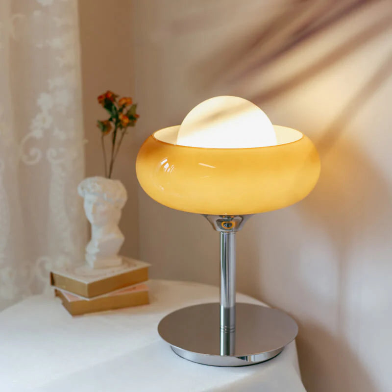 Egg Tart Glass Table Lamp