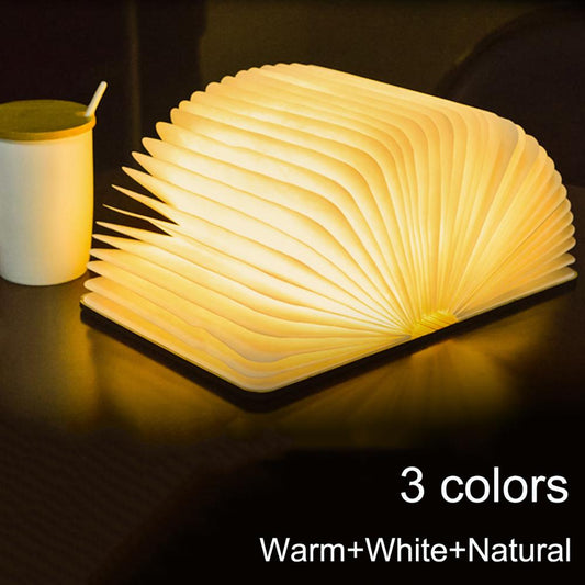 PU wood grain leather book lamp-6 color variations