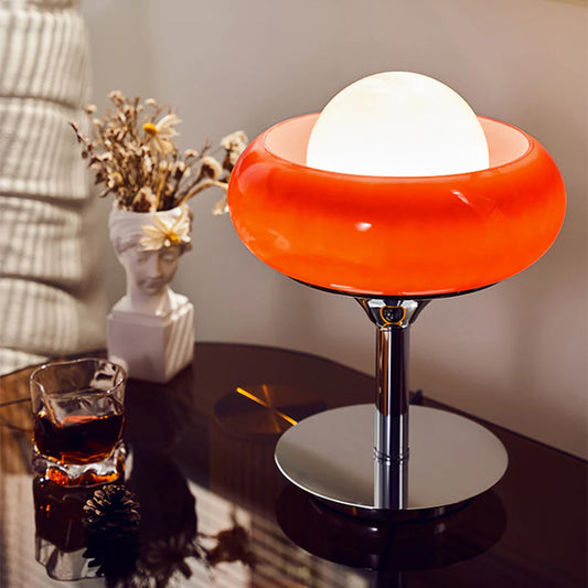 Egg Tart Glass Table Lamp