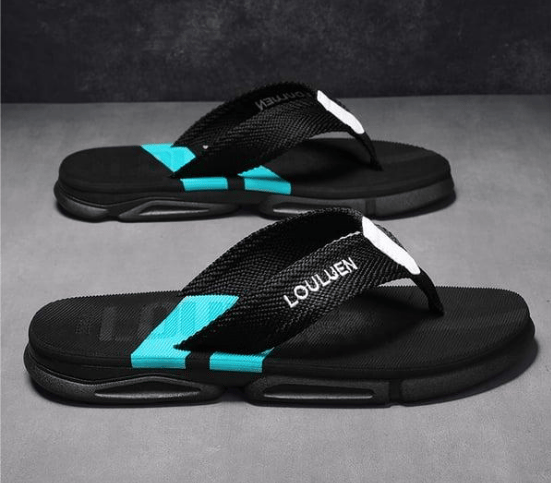 Outdoor casual beach men's clip-on slippers