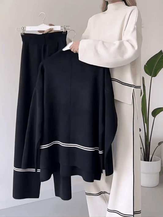 Two-pieces Casual Top Loose Trousers Pants Sets