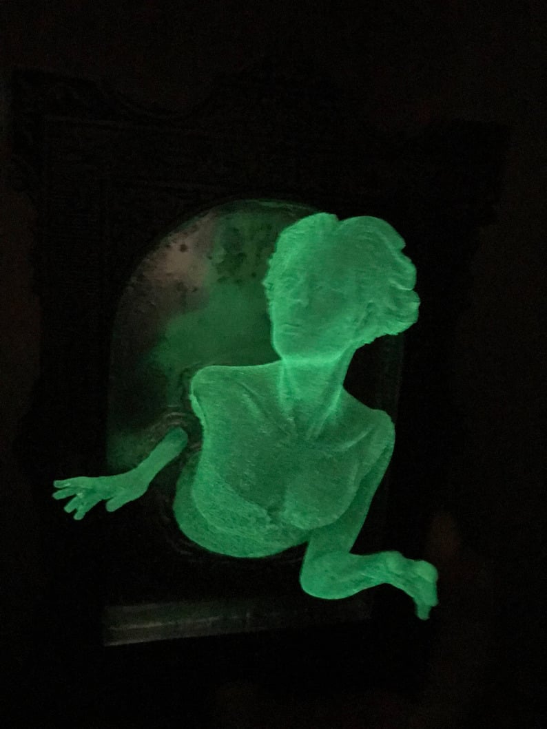 Ghost in the Mirror Wall Plaque, Glow in the Dark
