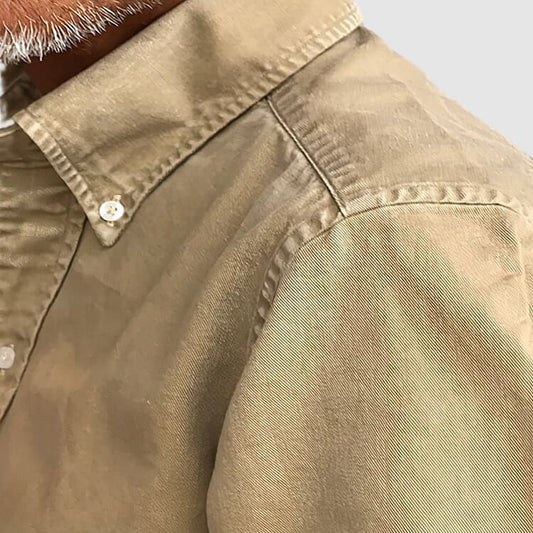 Men's Vintage Premium Washed Long Sleeve Shirt