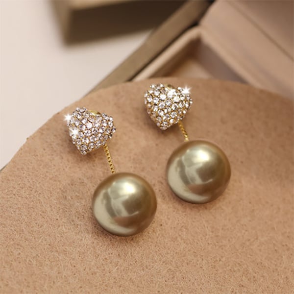 🔥 Two styles of wearing love diamond earrings