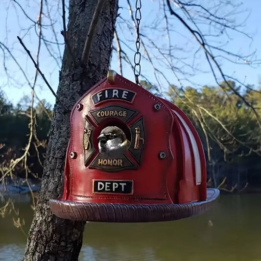 🔥Firefighter-Themed Birdhouse