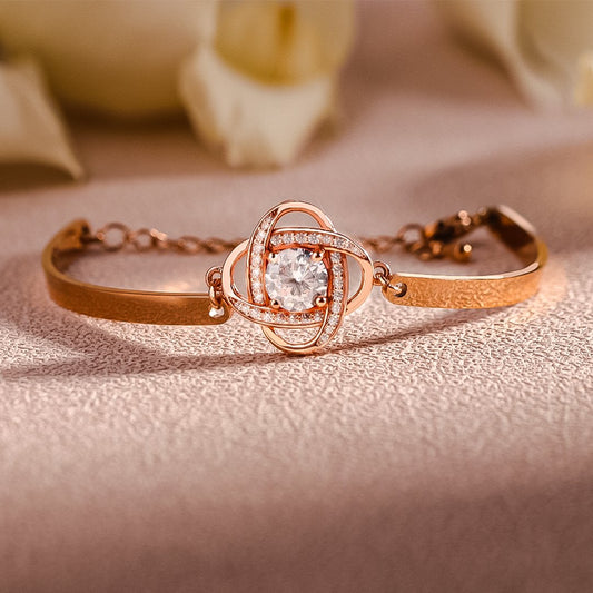 FOR FRIEND - I LOVE YOU DIAMOND KNOT BRACELET