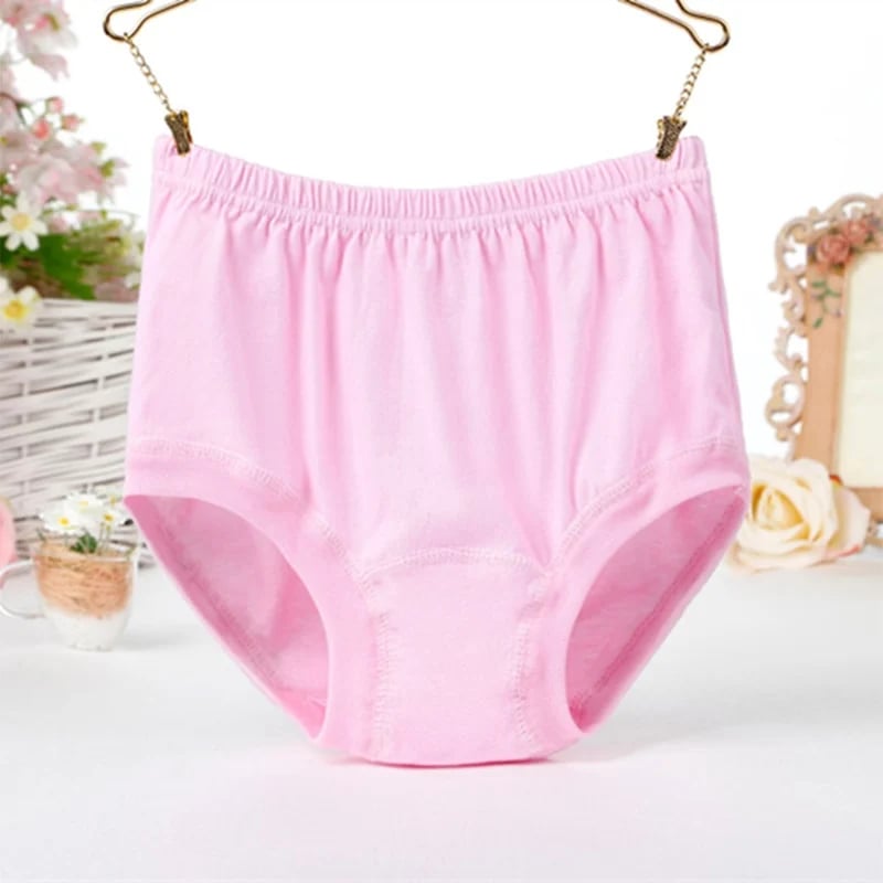 New High-Waist Ladies Cotton Panties Plus Sizes