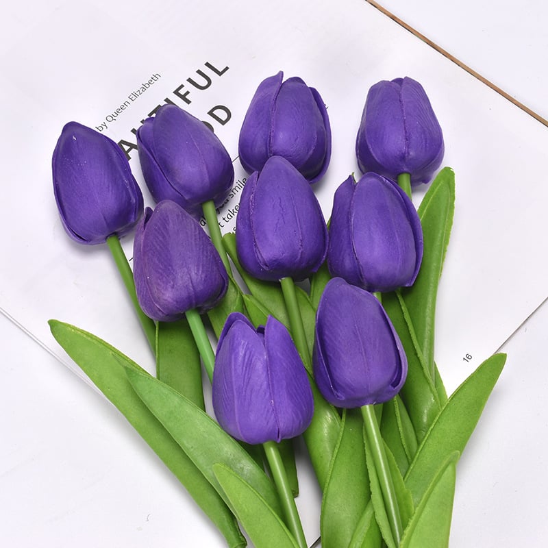 💥-UV Resistant Lifelike Artificial Tulips Flowers💐