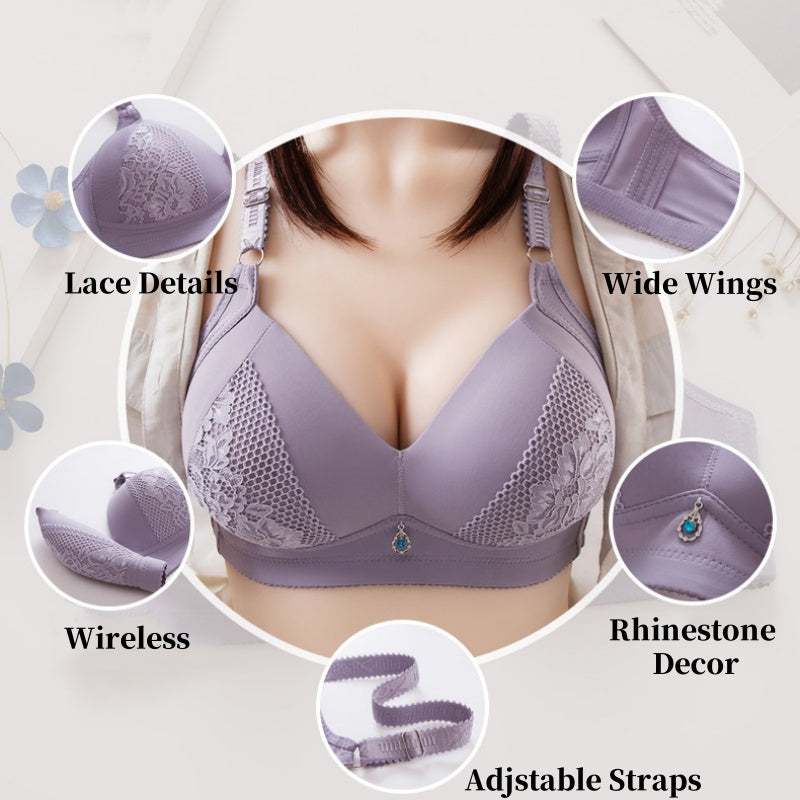 Wireless Push-Up Bra for Middle-Aged Women