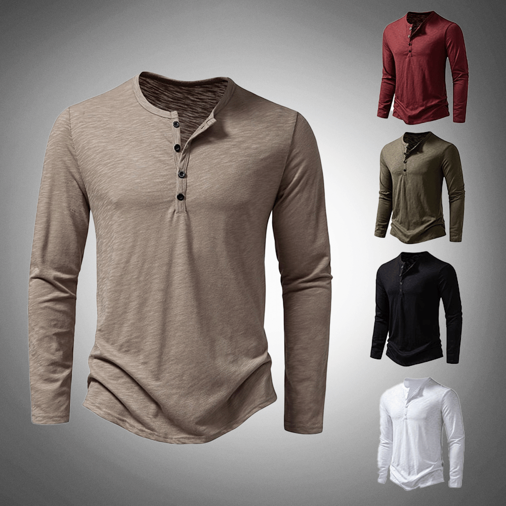 Vincenzo Henley Long Sleeve Shirt