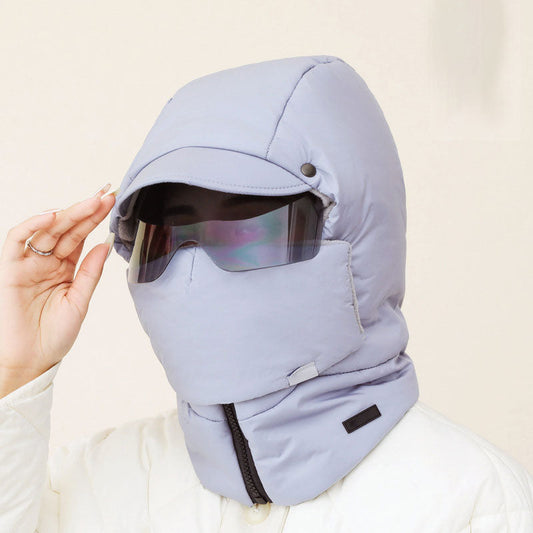 🌟Windproof Full Cover Outdoor Riding Mask with Glasses