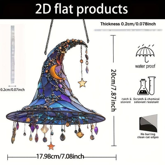 Witch Hat Design Hanging Ornament