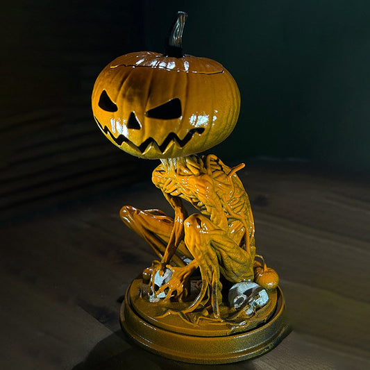 Halloween skellington statue monster