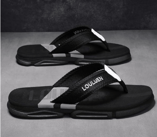 Outdoor casual beach men's clip-on slippers