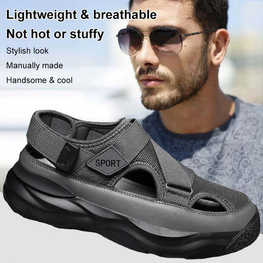 Fashionable Comfortable High Platform Men's Mesh Sandals