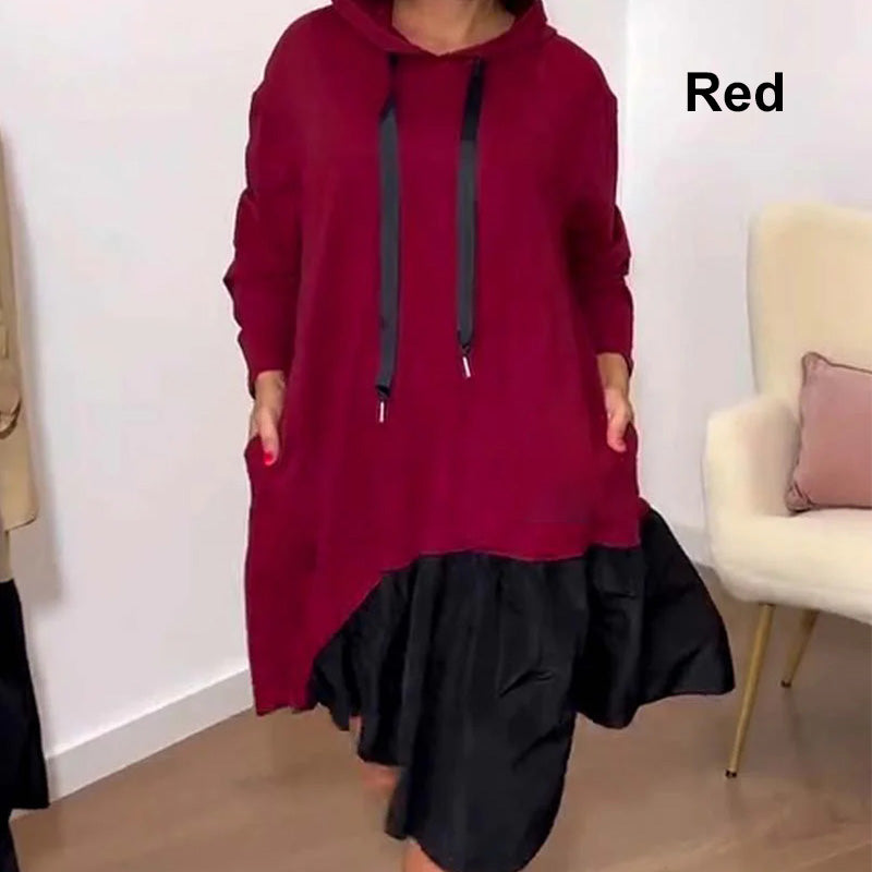 Womenâs Trendy Casual Loose Fit Hooded Dress