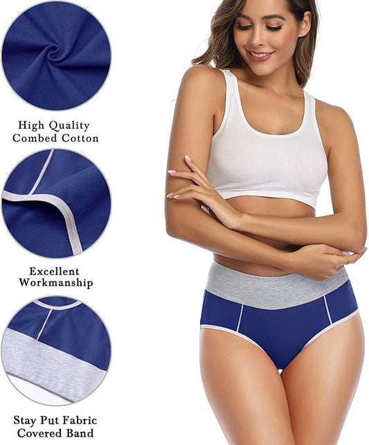 6 PCS 🔥 New Plus Size High Waisted Cotton Panties