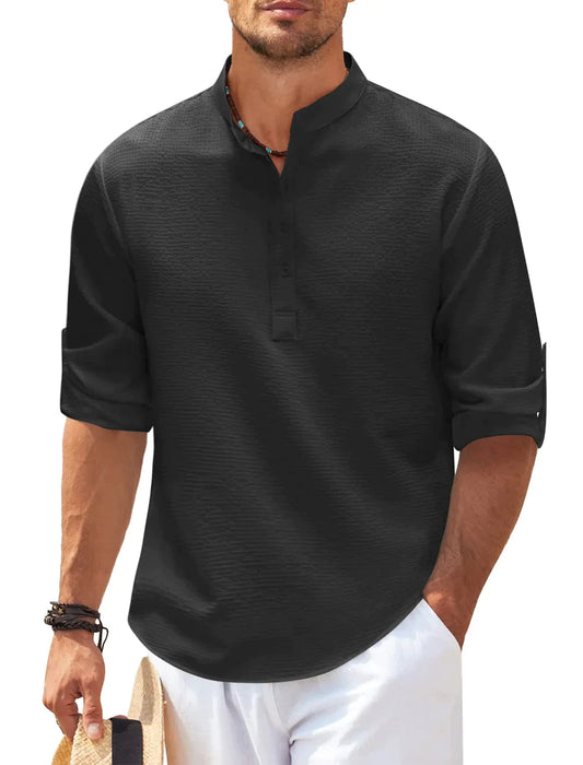 CHARLESTON CONTEMPORARY HENLEY SHIRT