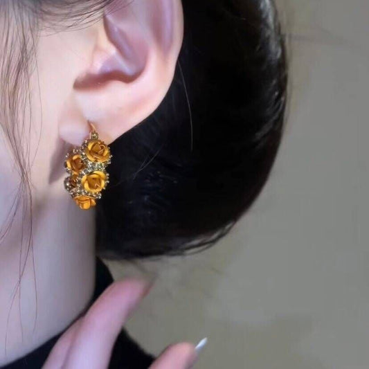 ✨ New Vintage Rose Earrings