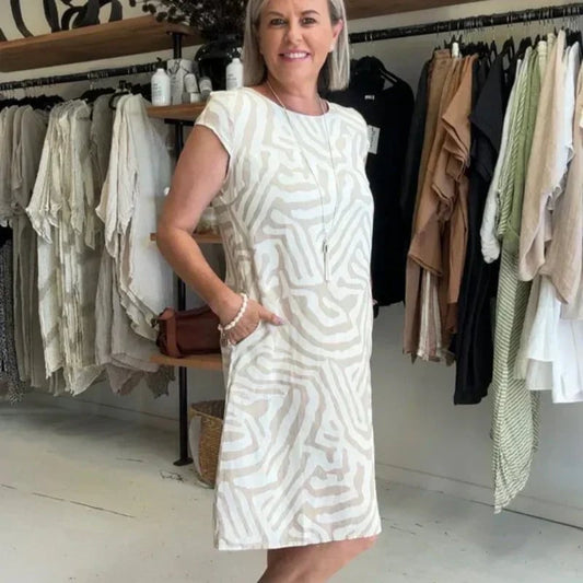 New Boho Vintage Casual Printed Dress