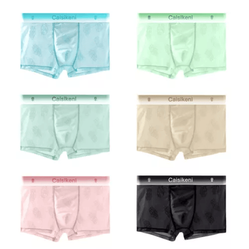 Men's Owl Print Ice Silk Boxer