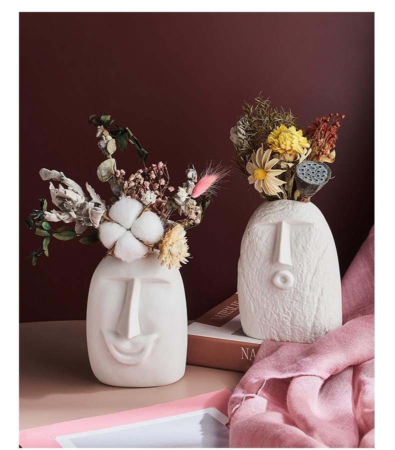 Happy Human Face Vase