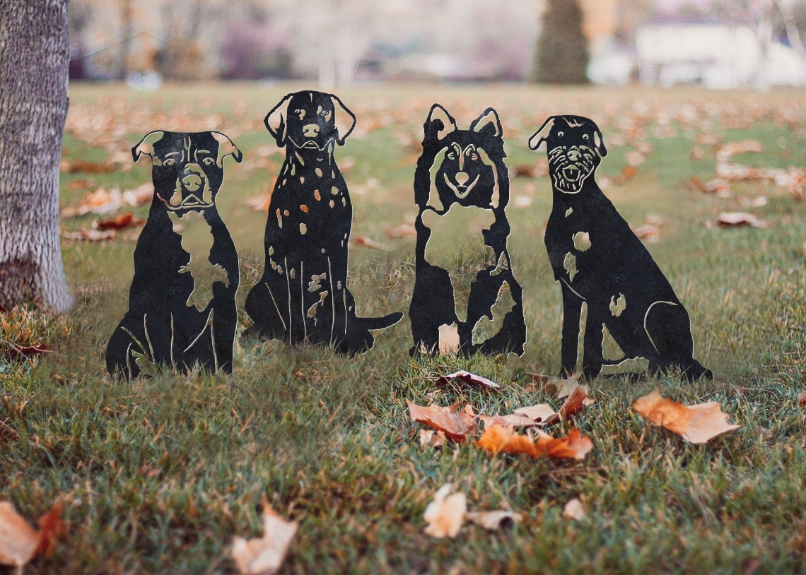 Dalmatian Metal Silhouette