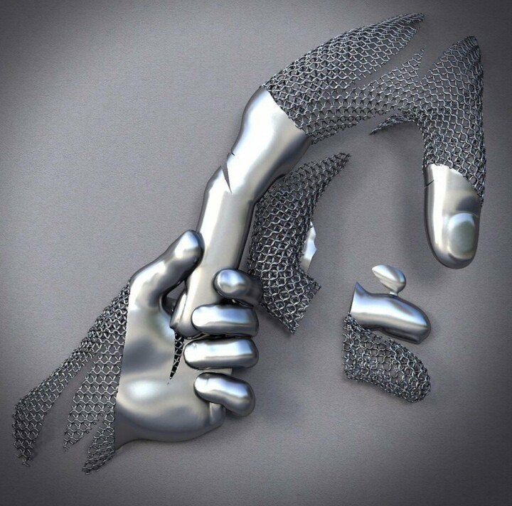 Love Heart Gray-3D Art Wall