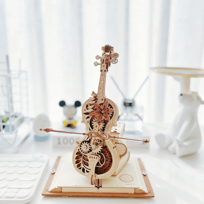 🎻 Magic Cello Music 3D Wooden Box Puzzle