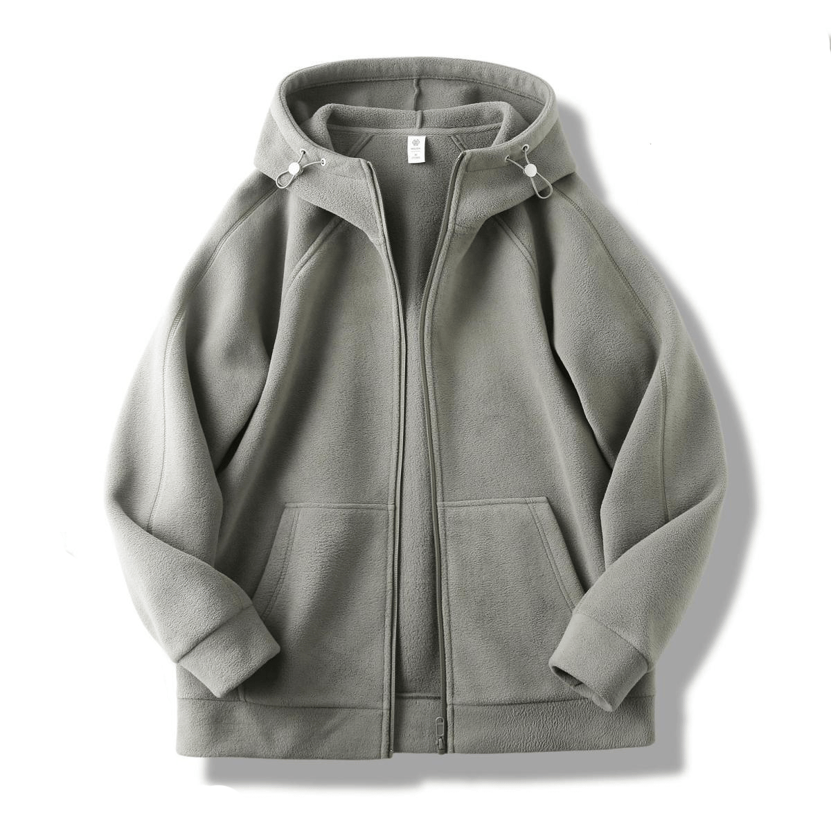 🔥Hot Sale🔥 Unisex Loose Fleece Zip Up Hoodie