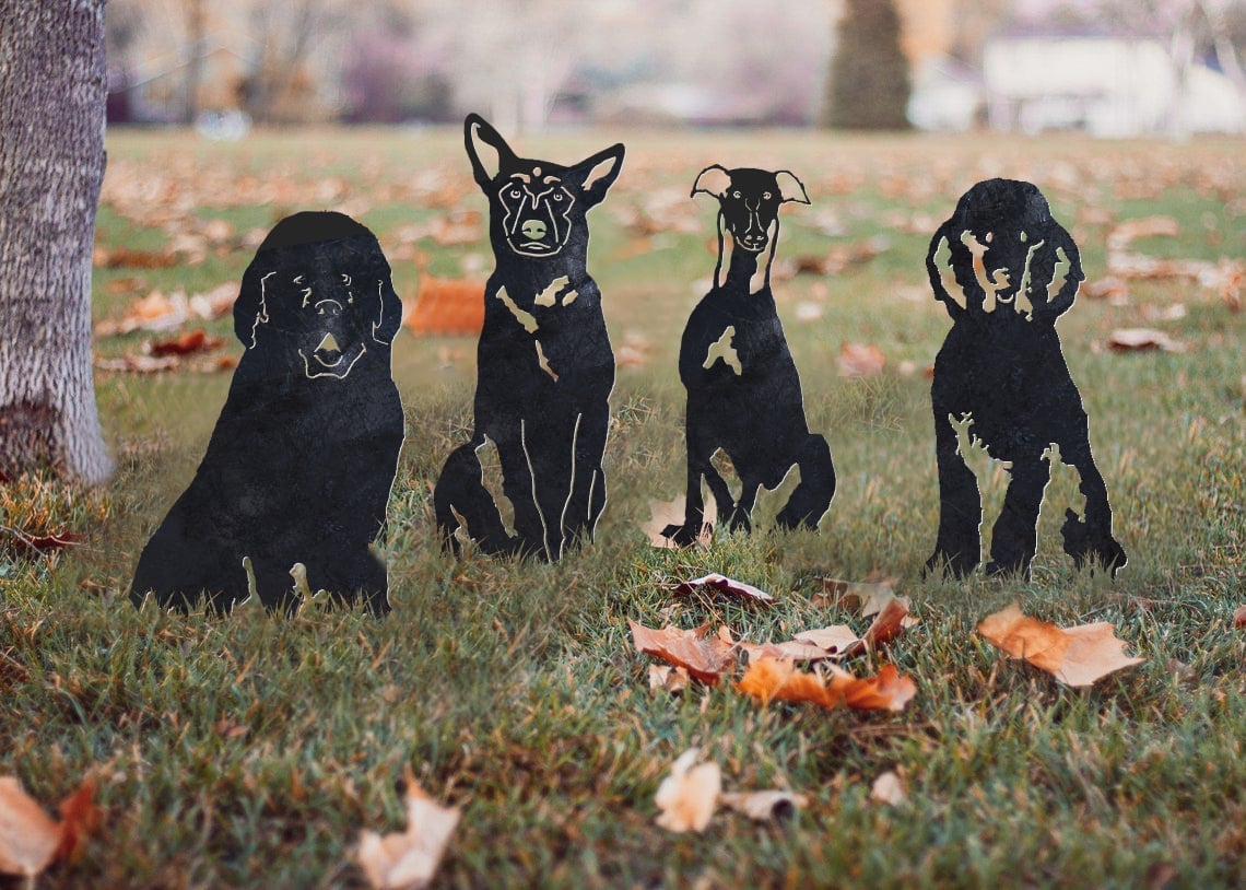 Newfoundland Metal Silhouette