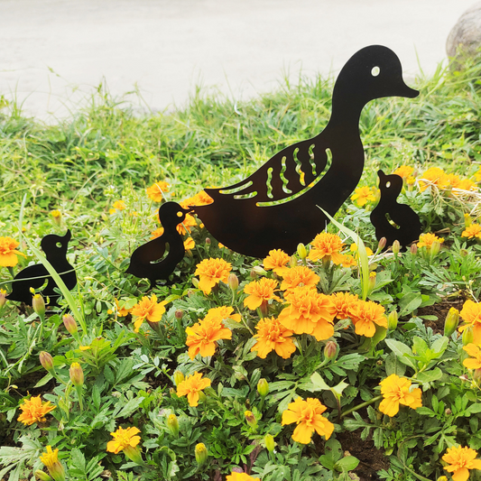 Metal Animal Silhouette Garden Stakes For Yard Decoration