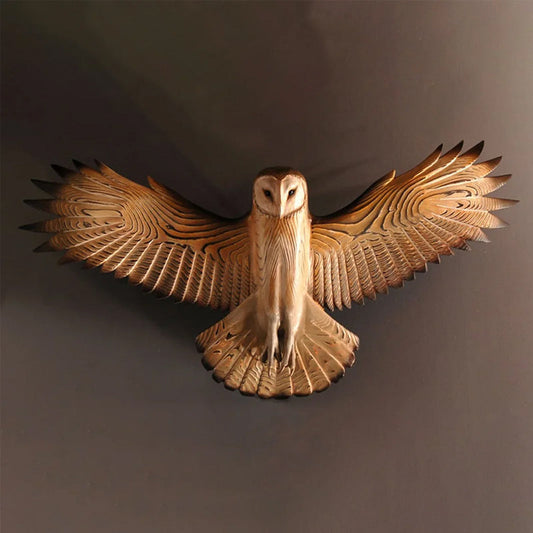 Barn Owl Sculpture Wall Art
