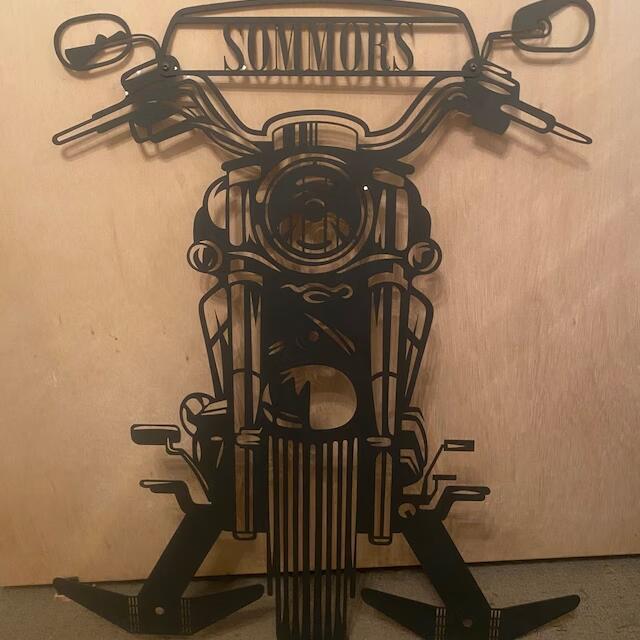 Motorcycle crash helmet holder, a great gift for cyclists