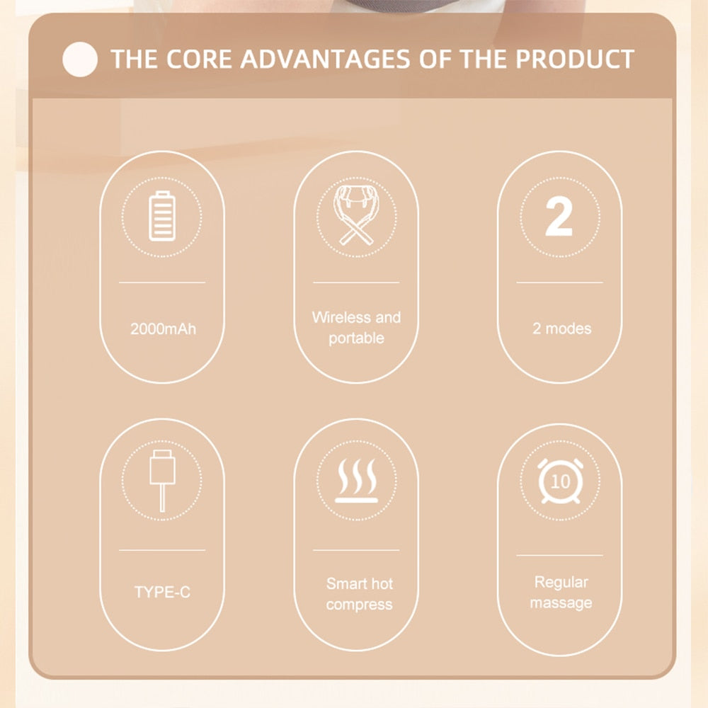 🌹2023 Summer Hot Sale-Neck & Shoulder Massager with Heat