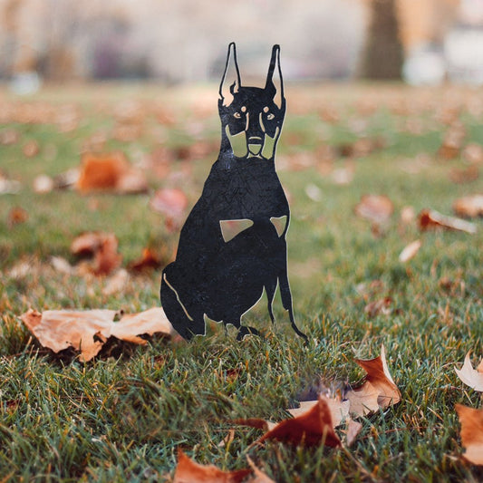 Miniature Pinscher Metal Silhouette