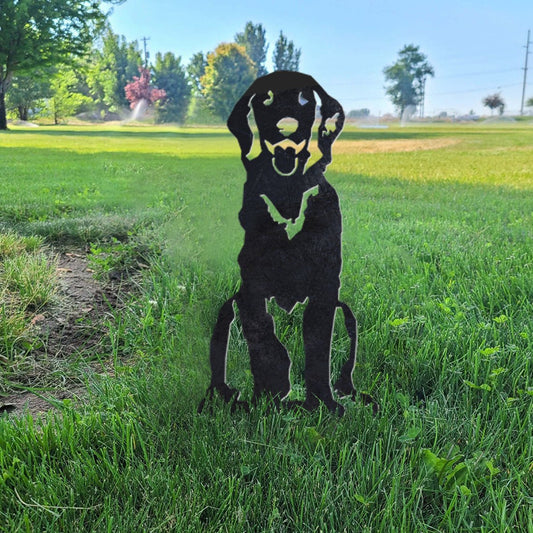 Flat Coated Retriever Metal Silhouette