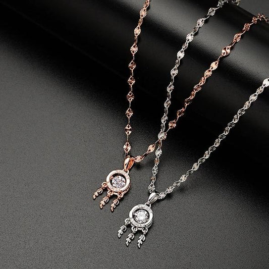 Beating Heart Silver Necklace