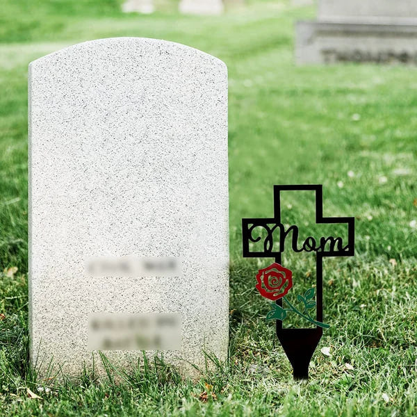 💖Cemetery Memorial Cross Stake for family member