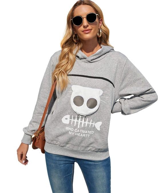 🔥 Cat Lovers Hoodie Cuddle Pouch