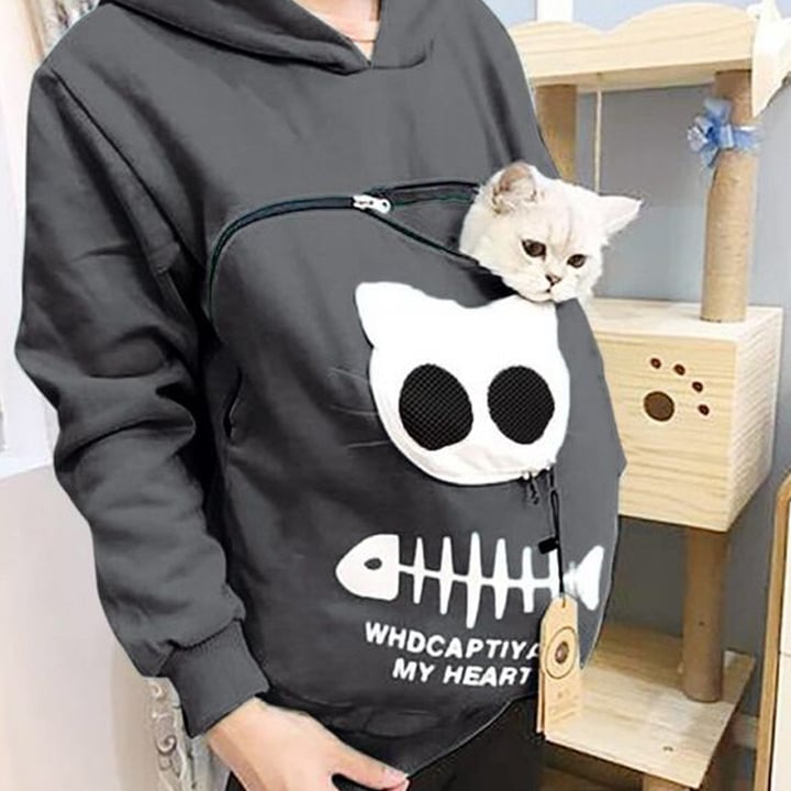 🔥 Cat Lovers Hoodie Cuddle Pouch