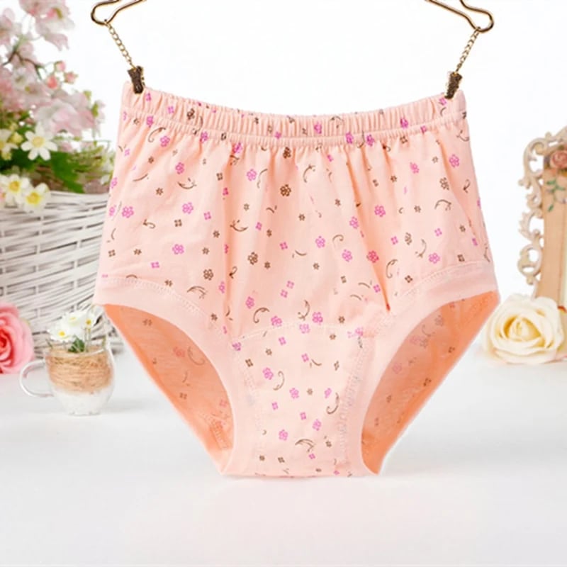 New High-Waist Ladies Cotton Panties Plus Sizes
