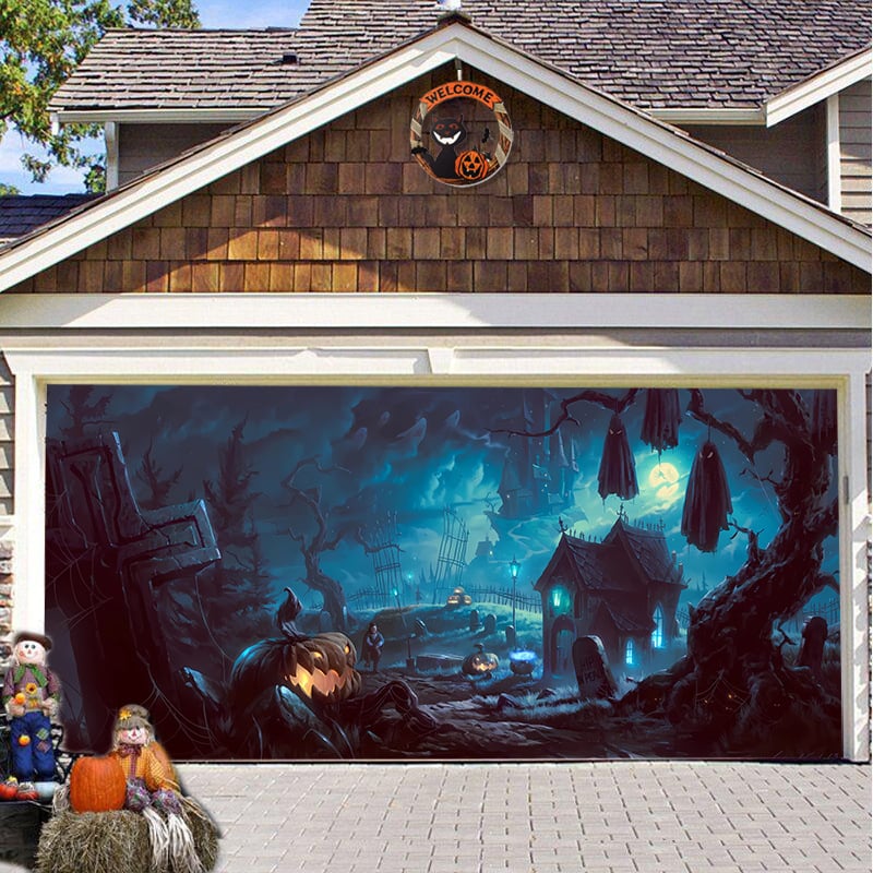 Halloween  Garage Door Decoration