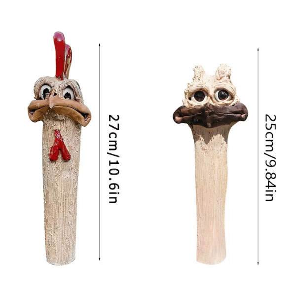 Funny Hidden Chickens Garden Decoration