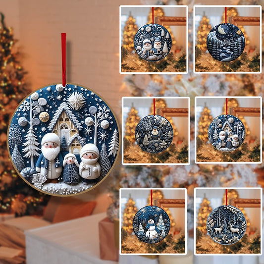 Beautiful Blue Christmas Ornaments