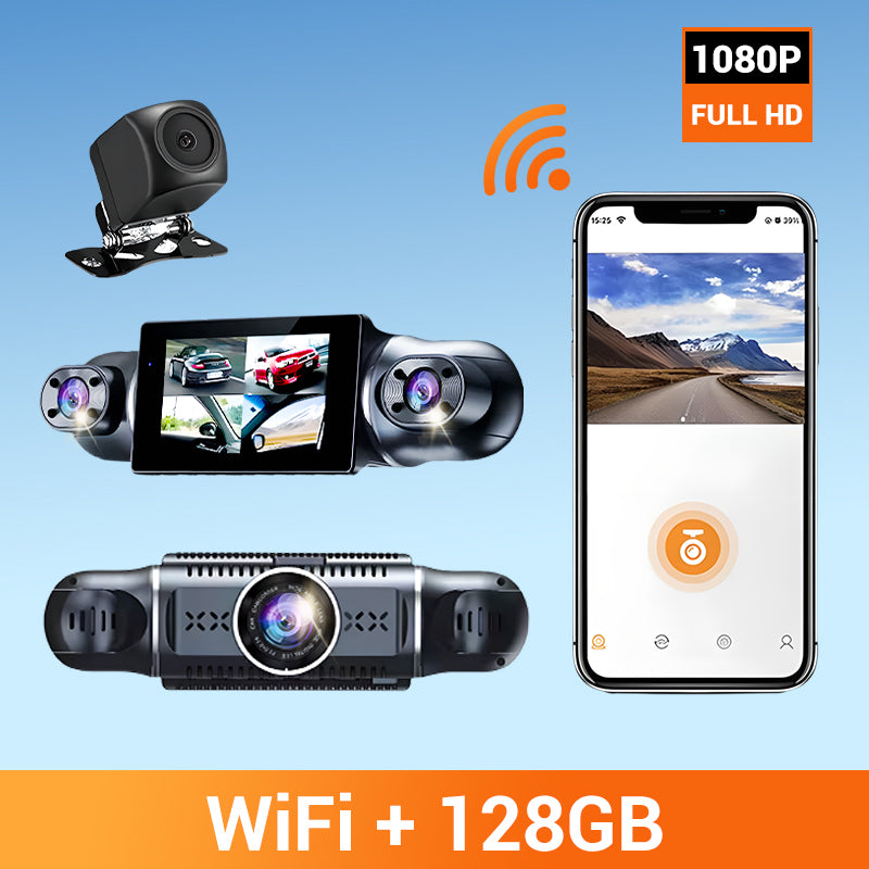 ✨4-Channel FHD Dash Cam with Ultra-Wide Angle
