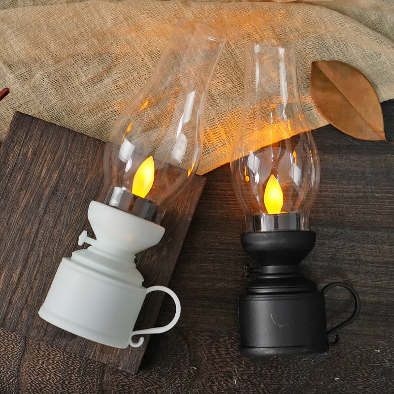 ✨LED Vintage Kerosene Lamp Electronic Swing Candle