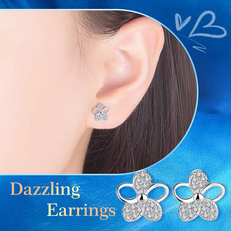 💝Stylish S925 Silver Zircon One-week Earrings Set (6 Pairs)